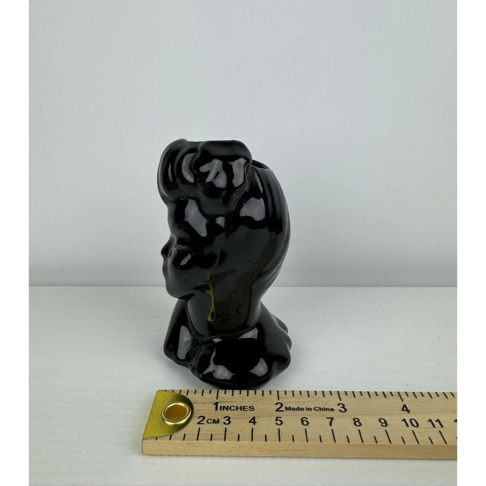 Vintage Vanity Make Up Storage Vase Flower Art Deco Decor Pinup Bust‎ Retro Mod